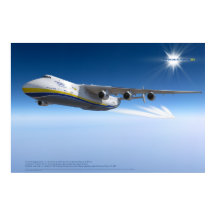 Antonov An-225 Mriya : Affiche d'art 3D photoréali