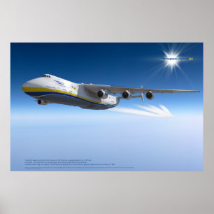 Antonov An-225 Mriya : Affiche d'art 3D photoréali