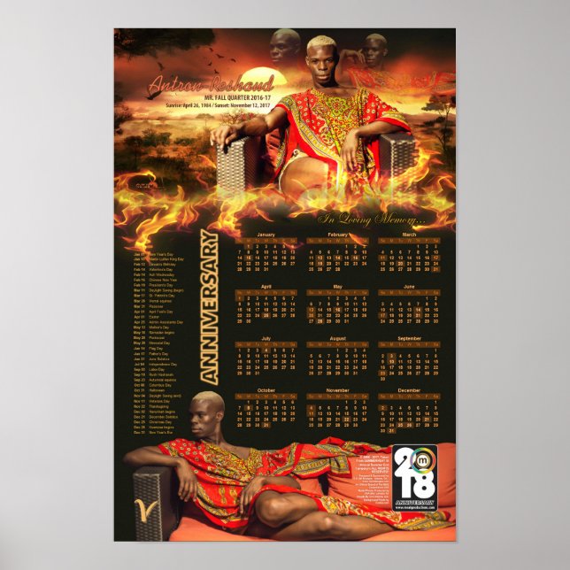 Antron-Reshaud Memorial 2018 Poster Calendar (Devant)