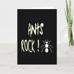 Ants Rock ! Carte Greeting