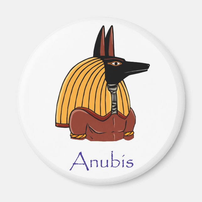 Anubis - Aimant dieu égyptien antique (Devant)
