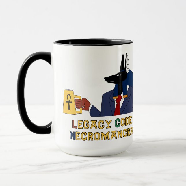 Anubis égyptien Legacy Code Necromancer Combo Mug (Gauche)