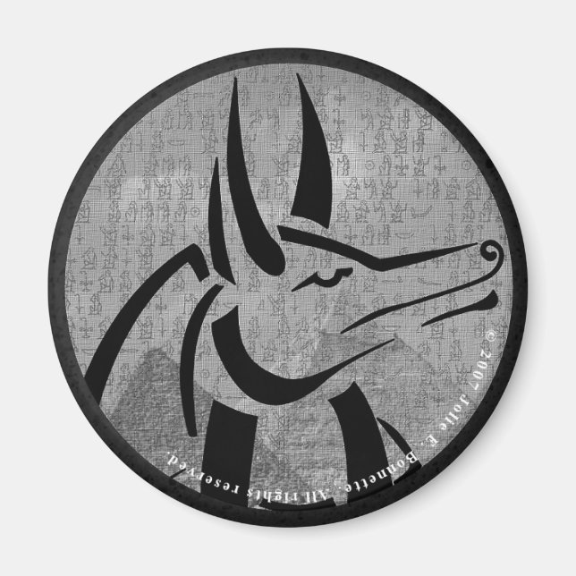 Anubis Magnet rond (Devant)