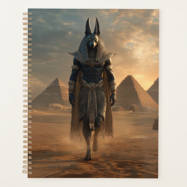 Anubis Planner – Egyptian Mythology Dark Aesthetic (Devant)