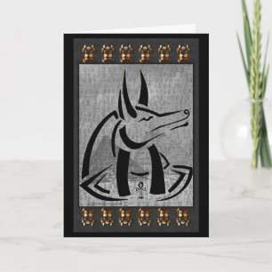 Anubis Style de carte de voeux 2