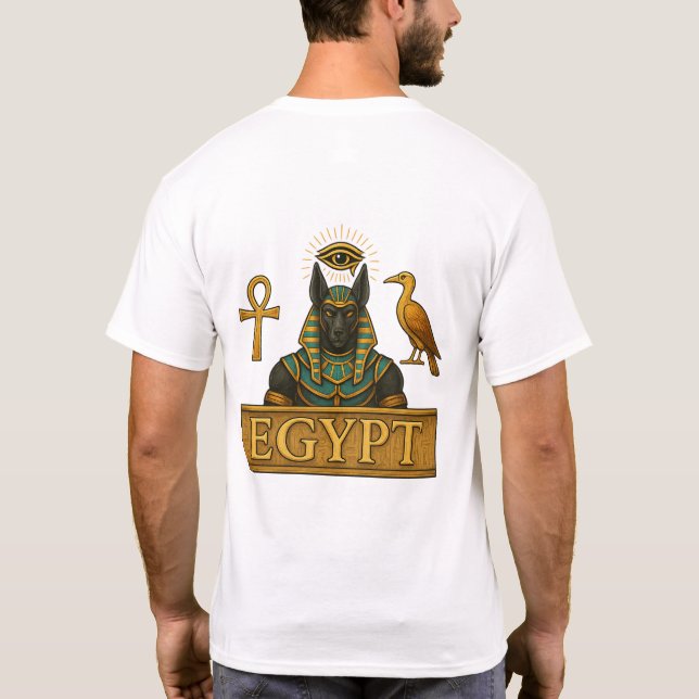 Anubis & Thoth | Symboles Égyptiens - T-Shirt (Dos)