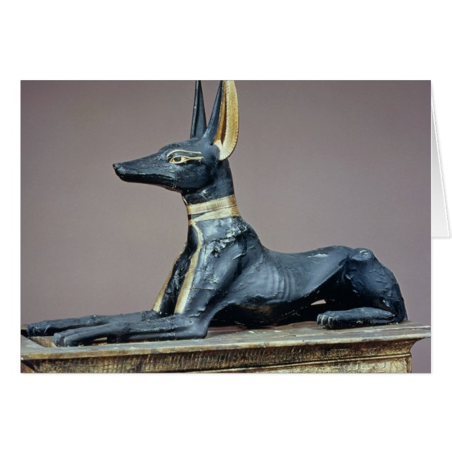 Anubis, un dieu égyptien des morts d'un coffre (Devant horizontal)