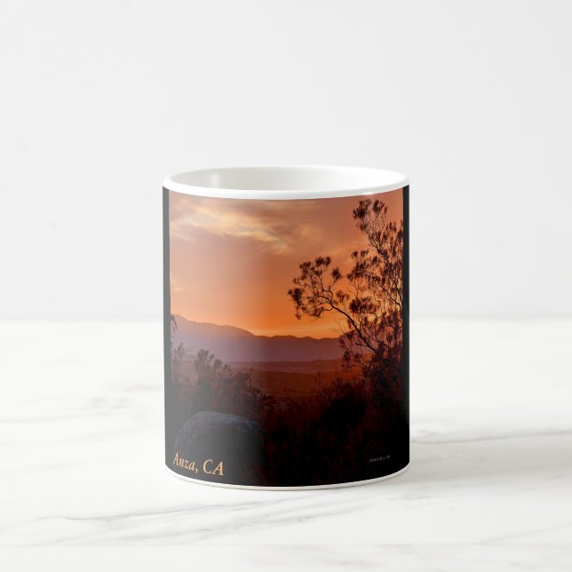 Anza, CA Sunset Coffee Mug (Centre)