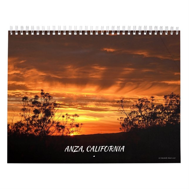Anza, Californie Calendrier de douze mois (Protection)