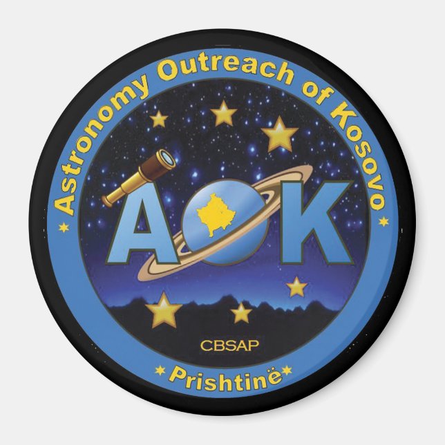 AOK, grand aimant 3 pouces (Devant)