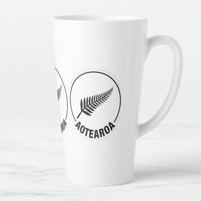 Aotearoa Nouvelle-Zélande Latte Mug (Droite)