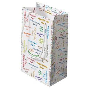 Août 9 Anniversaire Sac cadeau