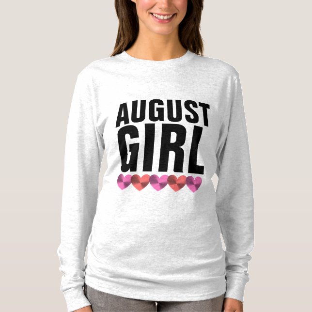 AOÛT ANNIVERSAIRE FILLE T-shirts Tee - shirts (Devant)