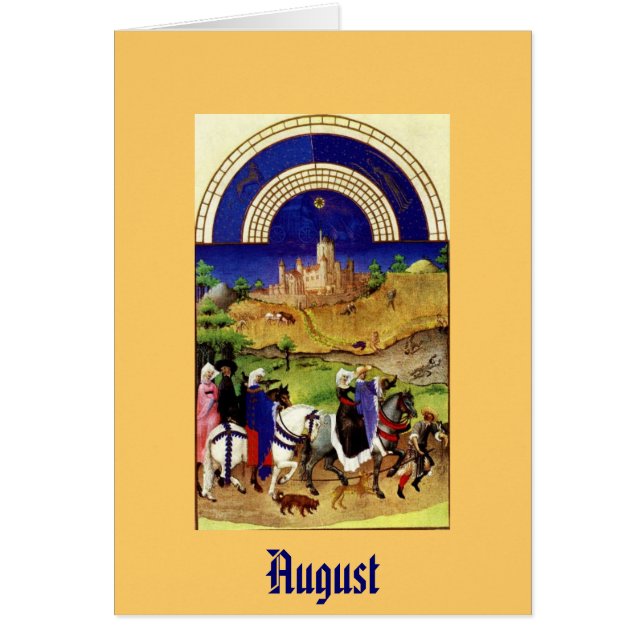 Août - baie de Les Tres Riches Heures du Duc De (Devant)