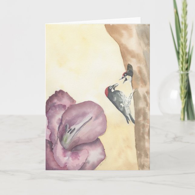 Août ; Carte pliée 5"x7" ; Intérieur vierge (Devant)