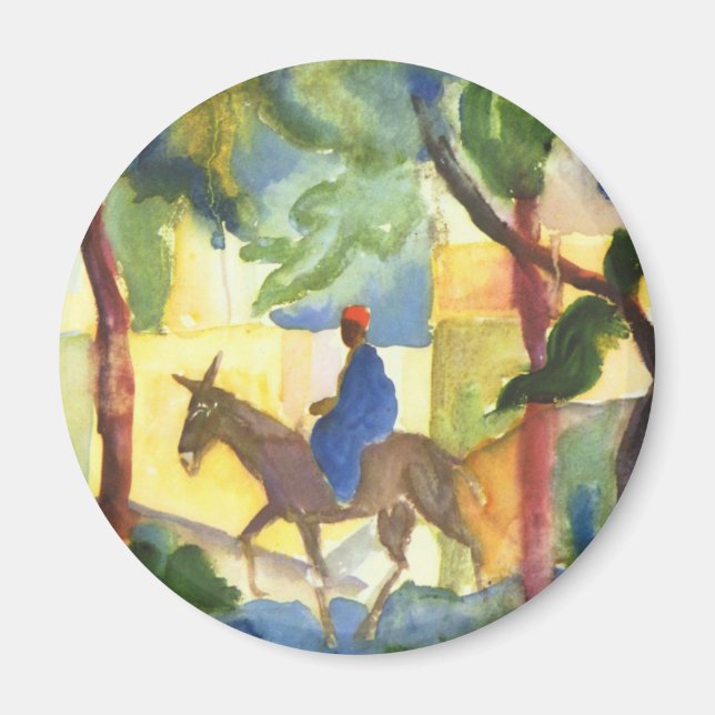 Août Macke Fine Art Frigo Magnet (Devant)