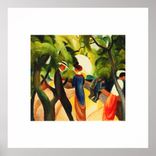 août Macke. Poster "Promenade"