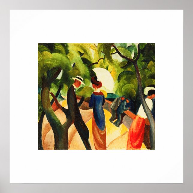 août Macke. Poster "Promenade" (Devant)