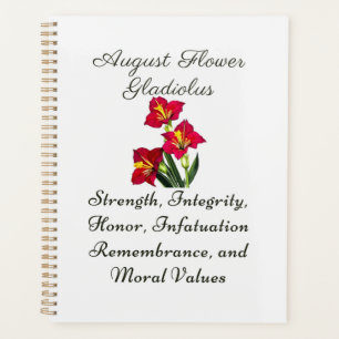 Août Mois de naissance Fleur Gladiolus Cadeau de n