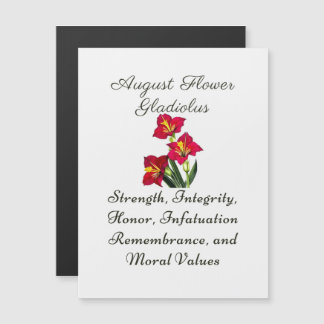 Août Mois de naissance Fleur Gladiolus Cadeau de n