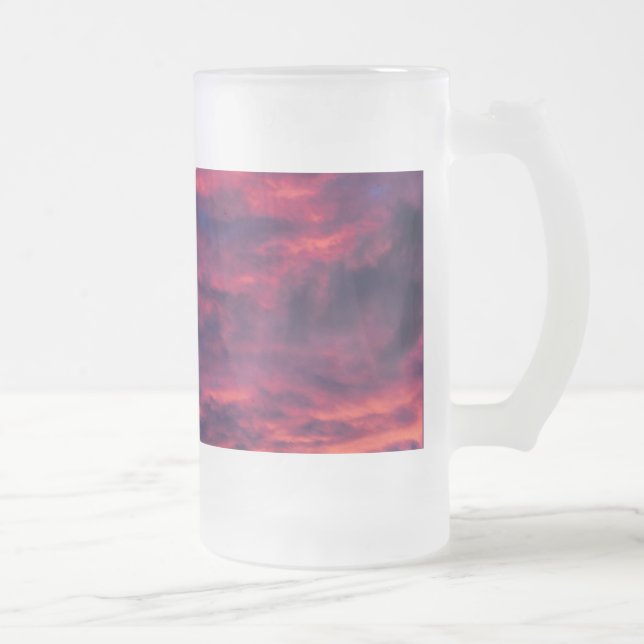 août rouge givré verre mug (Droit)