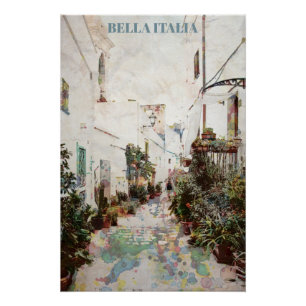 ** AP12 Italia Italie Poterie Plante de rue Poster