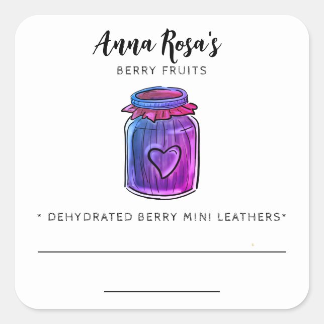 *~* AP30 Étiquette de bocal à grains de baies désh (Devant)