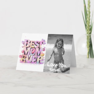 *~* AP72 Photo Emoji Carte Whimsical Mother's Day 