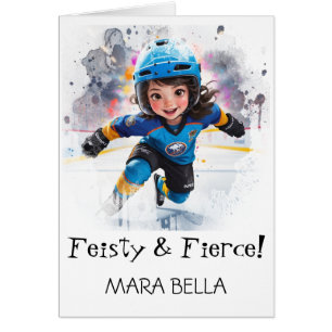 *~* AP94 Mignonne Hocky Girl 18 Personnaliser Anni