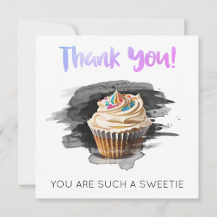 *~ AP99 Gratitude MERCI Cup Cake Card