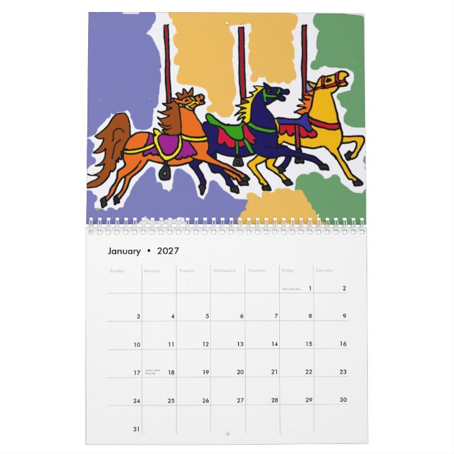 AP calendrier 2013 d'art populaire (Jan 2027)