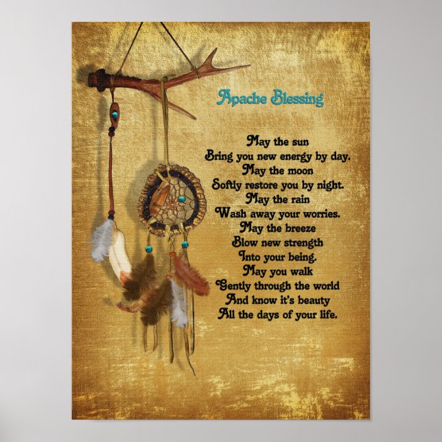 Apache Blessing Dreamcatcher poster (Devant)