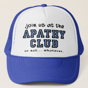 Apathy Club Funny Casquette Casquette de balle