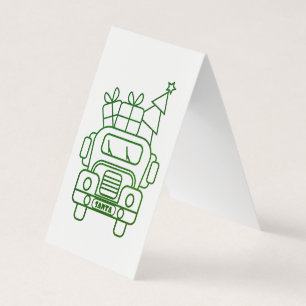 Aperçu camion de Noël Père Noël voiture vue avant