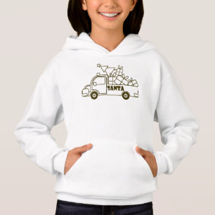 Aperçu camion de Noël Père Noël vue côté voiture