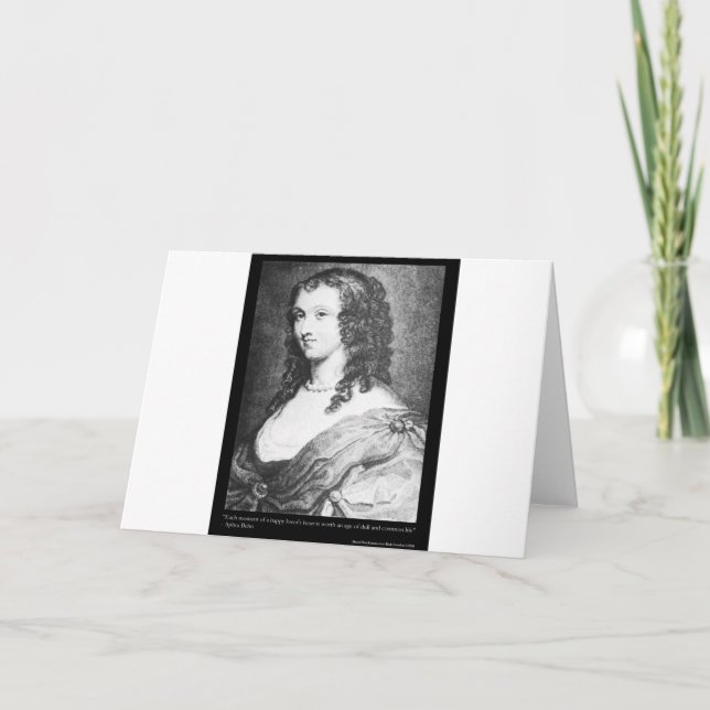 Aphra Behn Citation Amour t-shirts cartes cadeaux  (Devant)