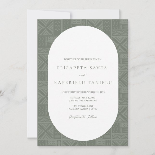 Apia Faire-part de mariage (Devant)