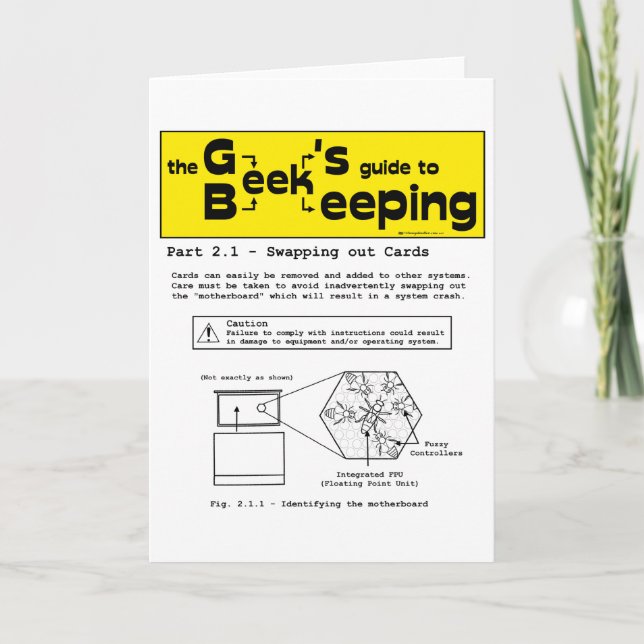 Apiculture geek (Cartes d'échange) - Cartes de voe (Devant)