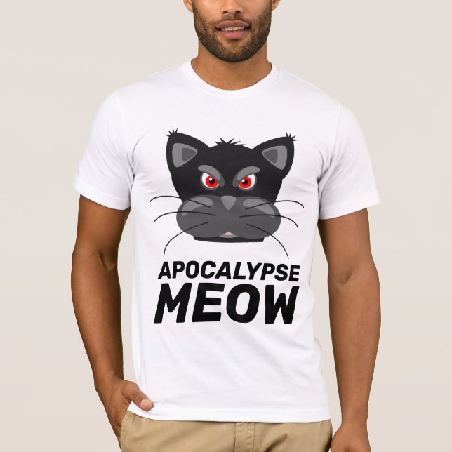 Apocalypse Meow, T-shirts de chats amusants (Devant)