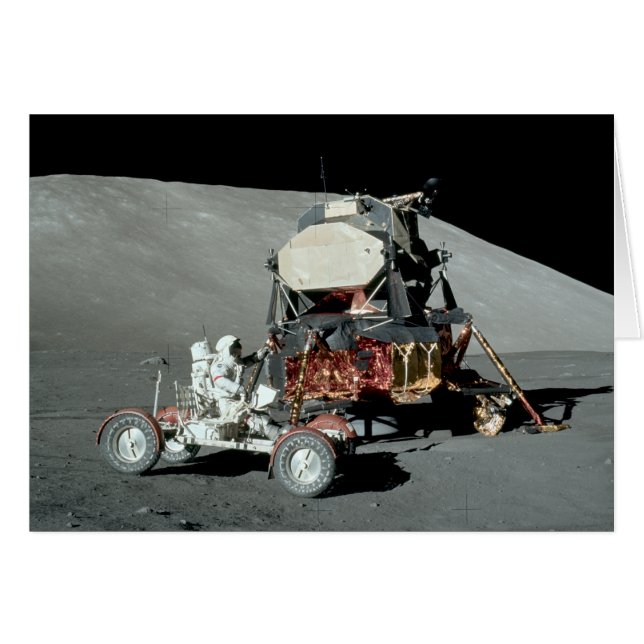Apollo 17 - L'alunissage équipé par finale (Devant horizontal)