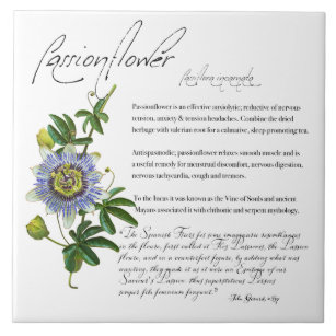 Apothécaire de plantes : Passionflower   Carreaux 
