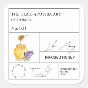 Apothécaire Lilac Étiquette de miel
