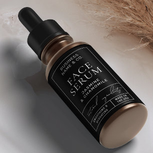 Apothécaire moderne Noir 2 OZ Étiquette de bouteil
