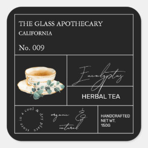 Apothecary Eucalyptus Herbal Tea Étiquette