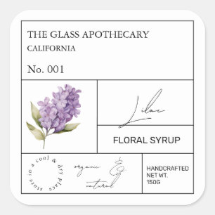 Apothecary Lilac Étiquette