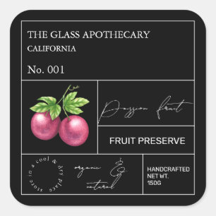 Apothecary Passion Fruit Étiquette