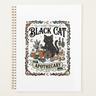 Apothicaire Chat Noir Chat Sorcière Mystique Apoth