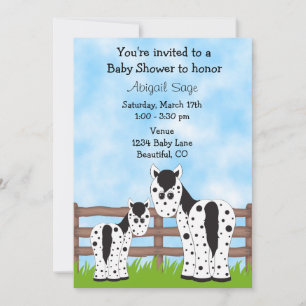 Appaloosa Horse Baby shower Invitation