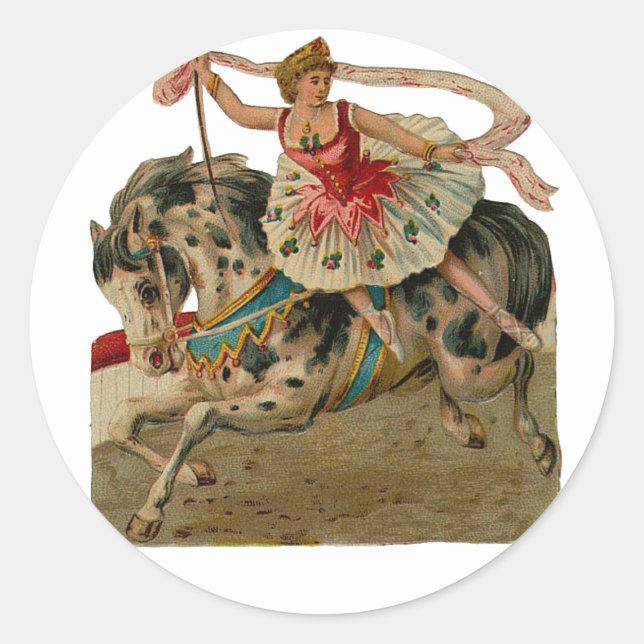 Appaloosa Horse Circus Ballerina Stickers (Devant)