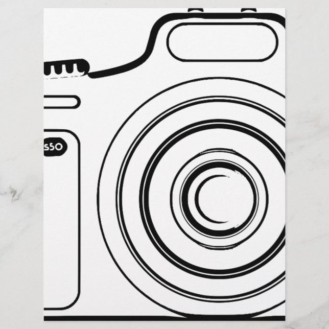 Appareil photo noir et blanc (Devant)